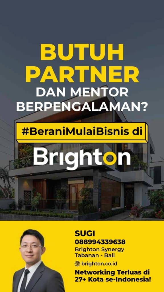 Modern residential building in Brighton with promotional text overlay.